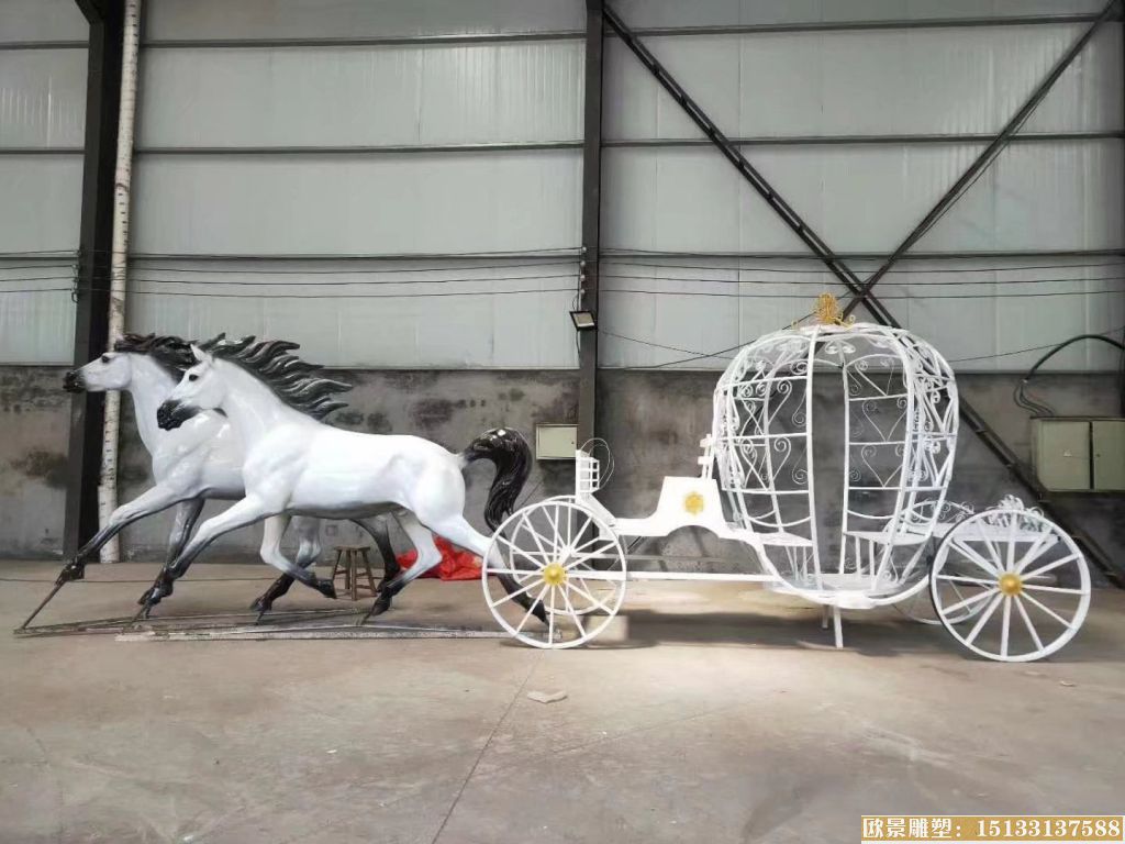 南瓜車雕塑3