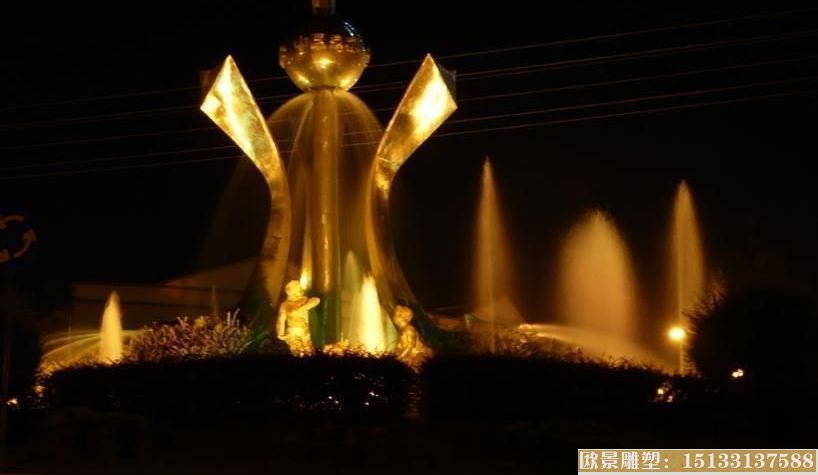 會發(fā)光的燈光雕塑_城市夜間景觀_廣場雕塑
